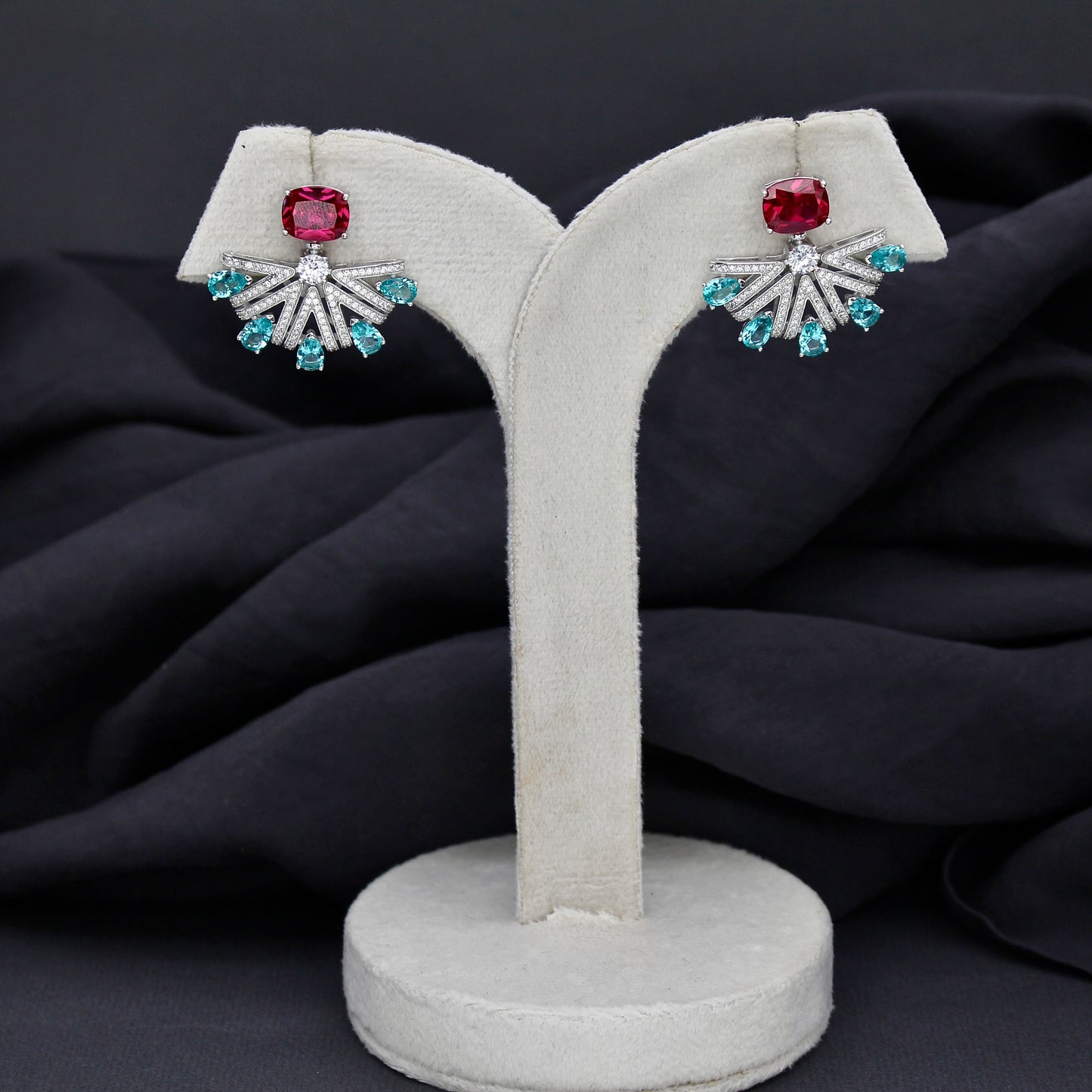 Aurora Bloom Silver Studs