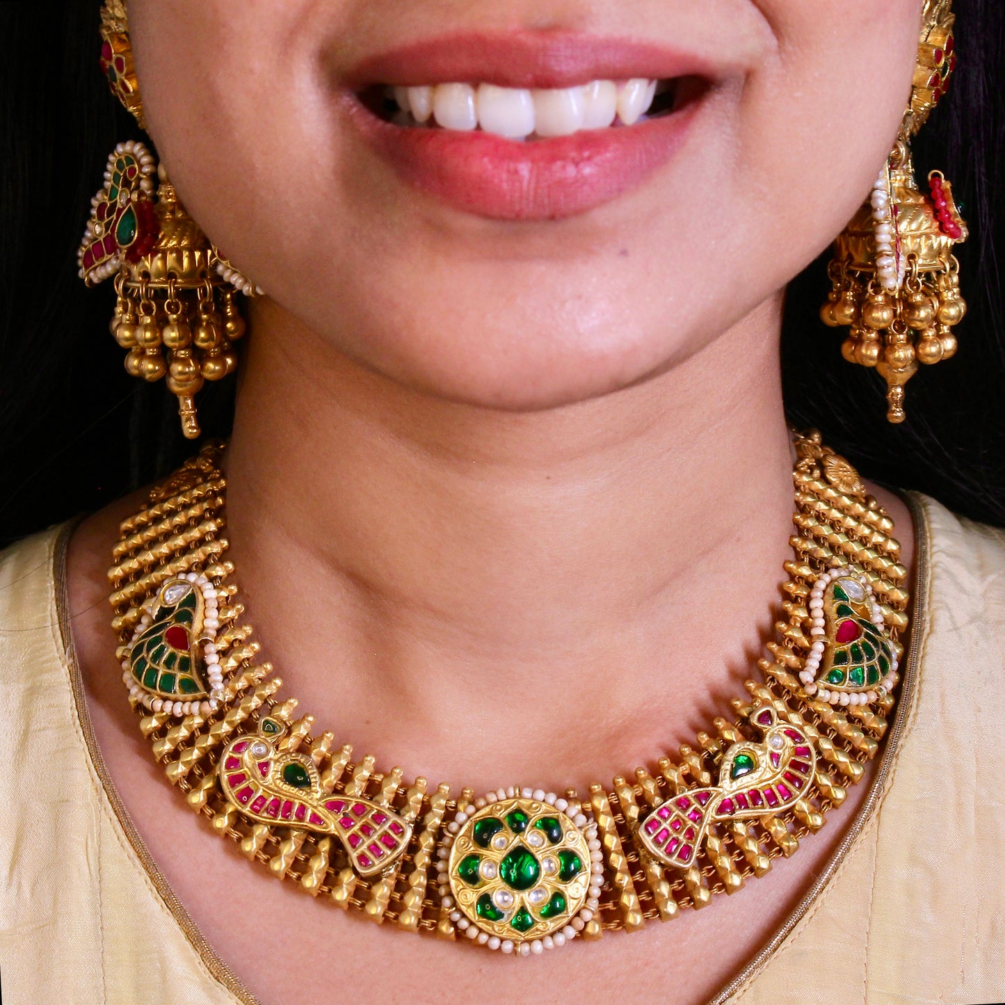 Temple Heritage Kundan Choker Set