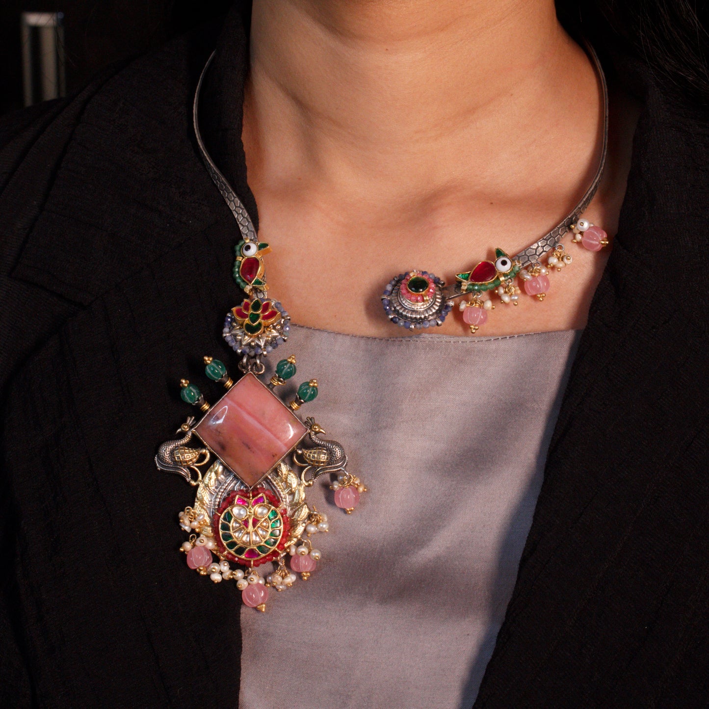 Regal Blossom Fusion Necklace