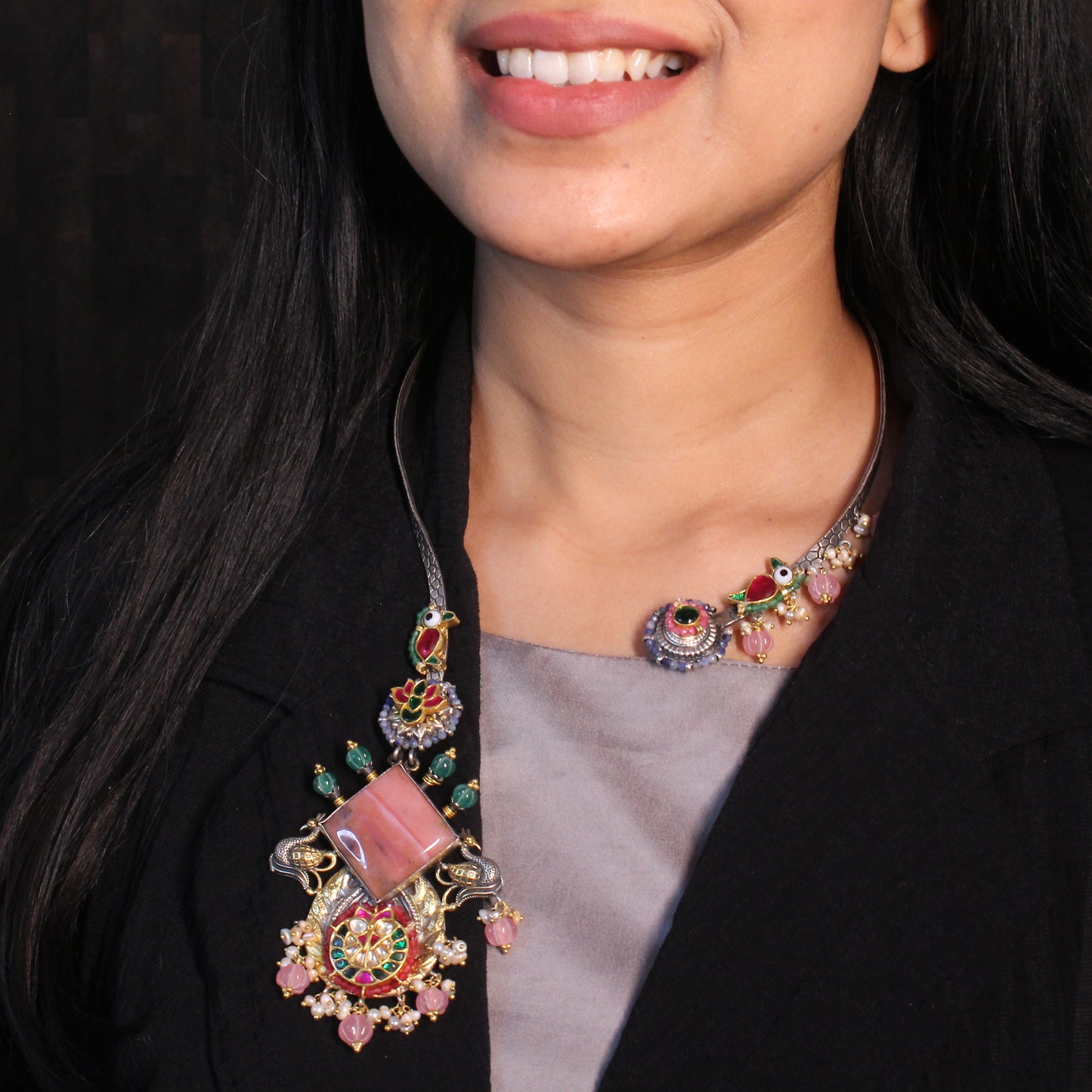 Regal Blossom Fusion Necklace