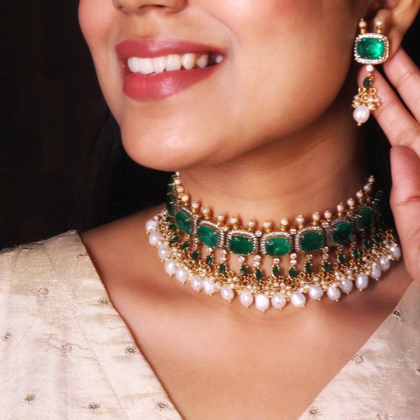 Emerald Royale Choker Set