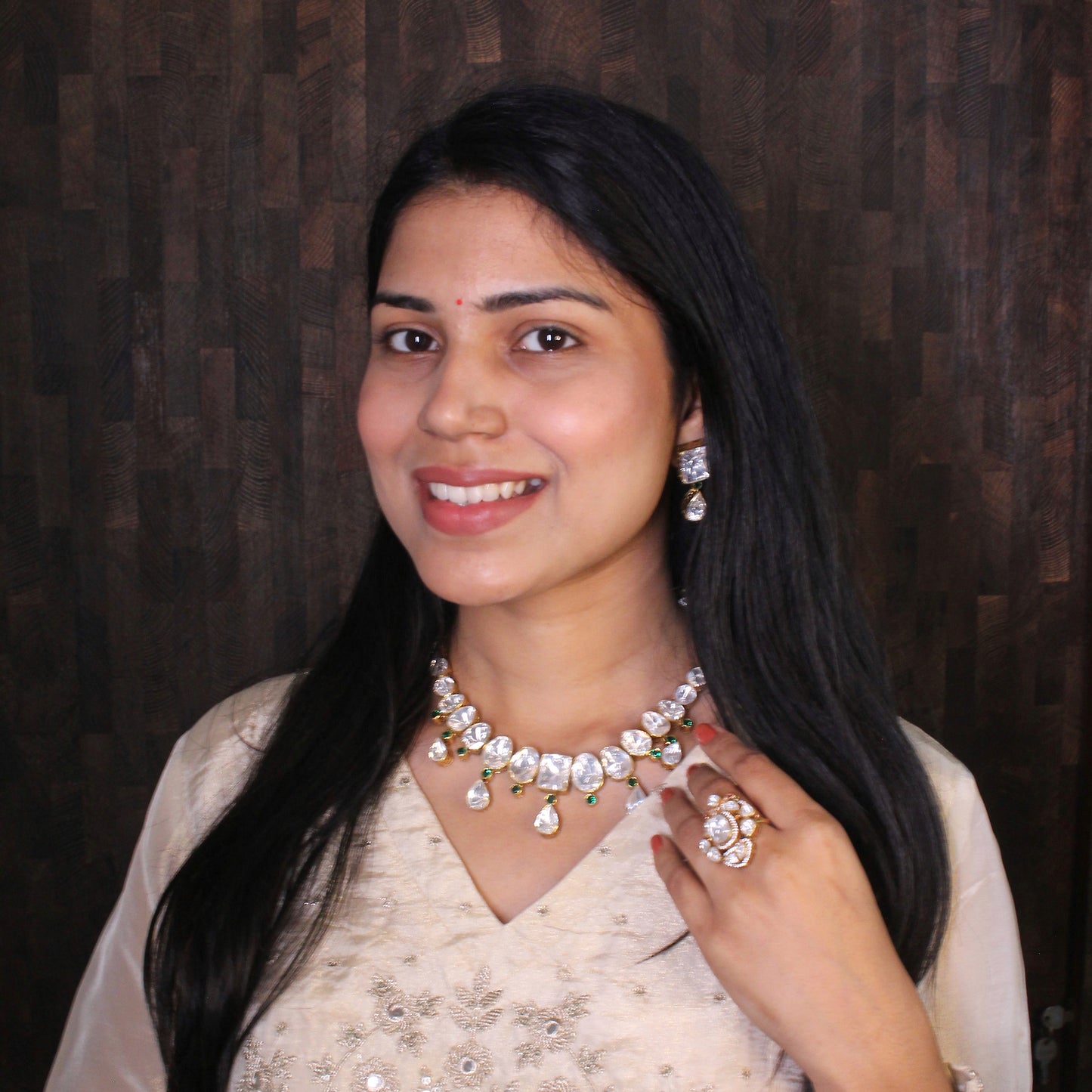 Uncut Polki Necklace Set