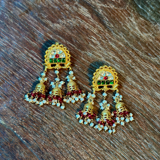 Royal Temple Jhumkas
