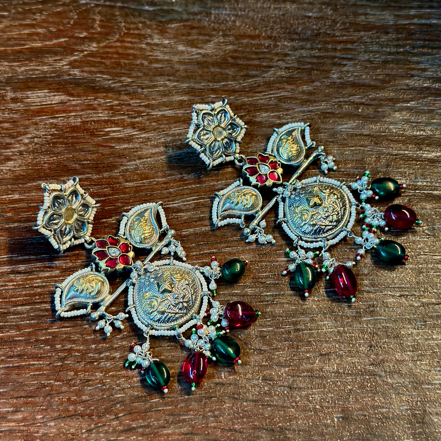 Antique Coin Dangler Earrings