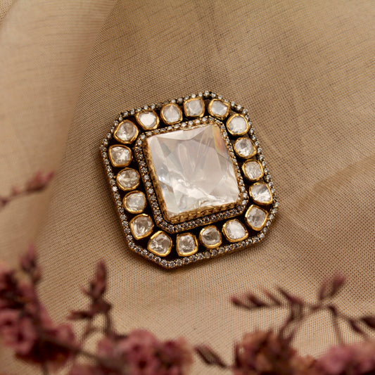Imperial Radiance Uncut Brooch