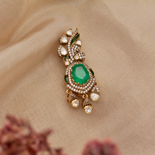 Emerald Royale Kalangi Brooch
