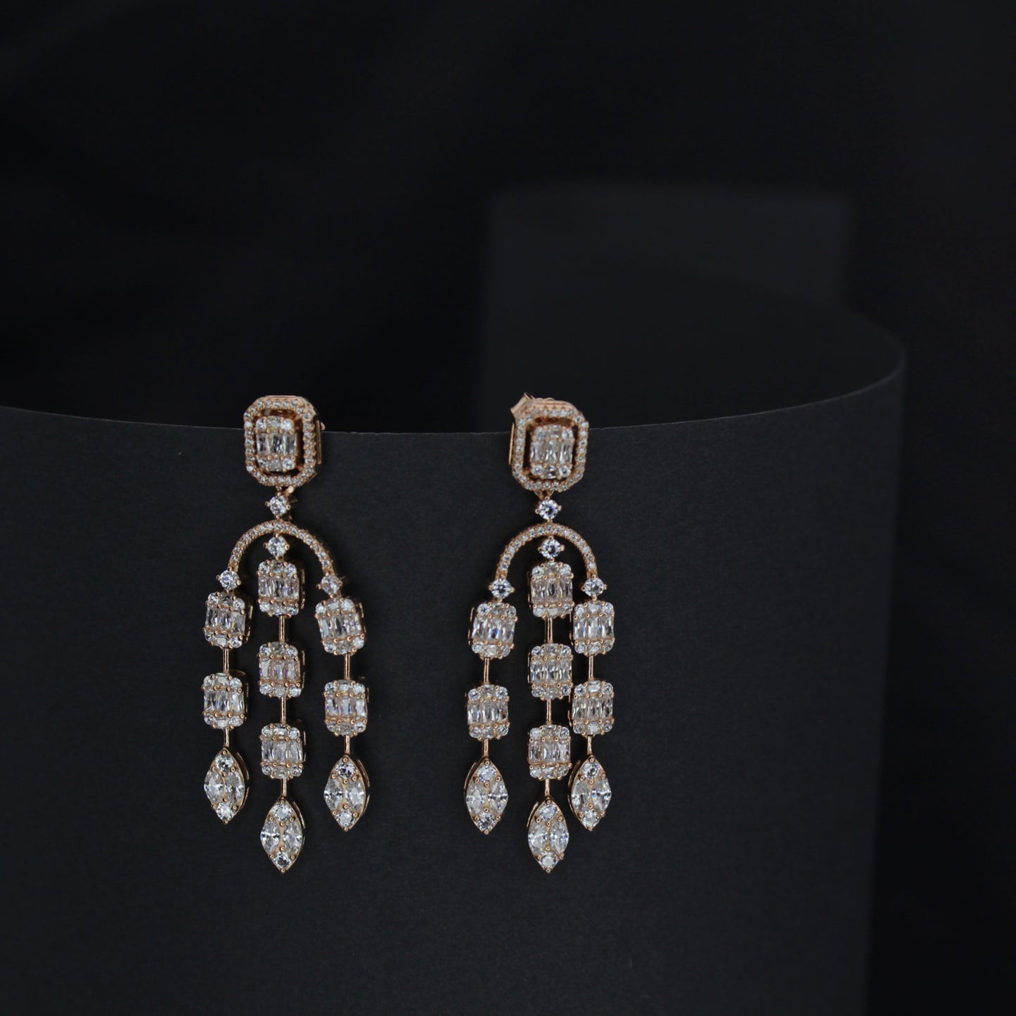 Vienna Cascade Silver Earrings