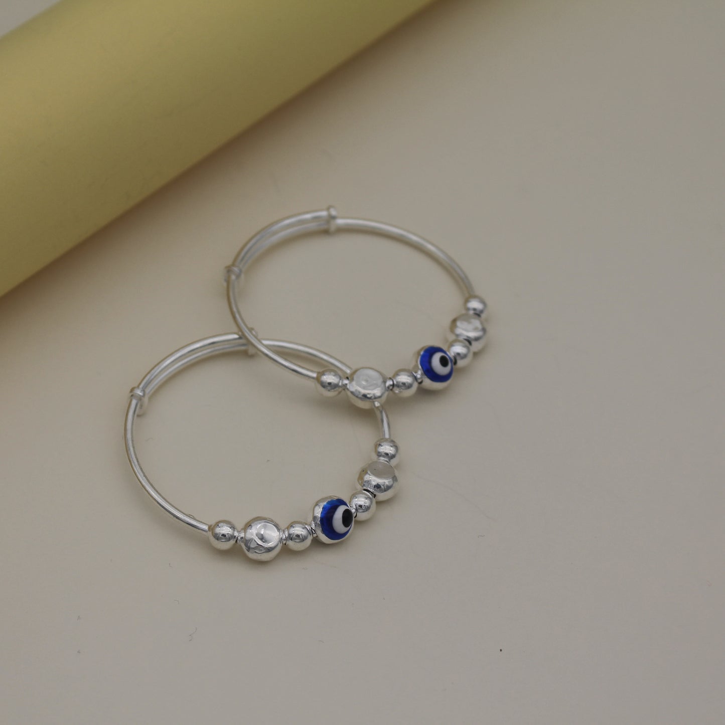 Evil Eye Silver Bangles