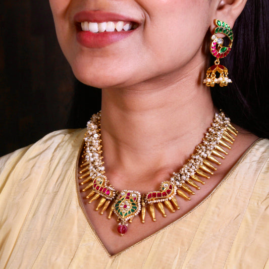 Heritage Pearl & Kundan Choker Set