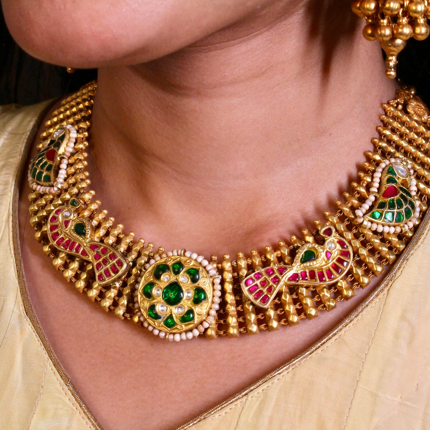 Temple Heritage Kundan Choker Set
