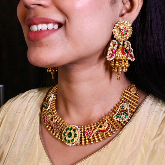 Temple Heritage Kundan Choker Set