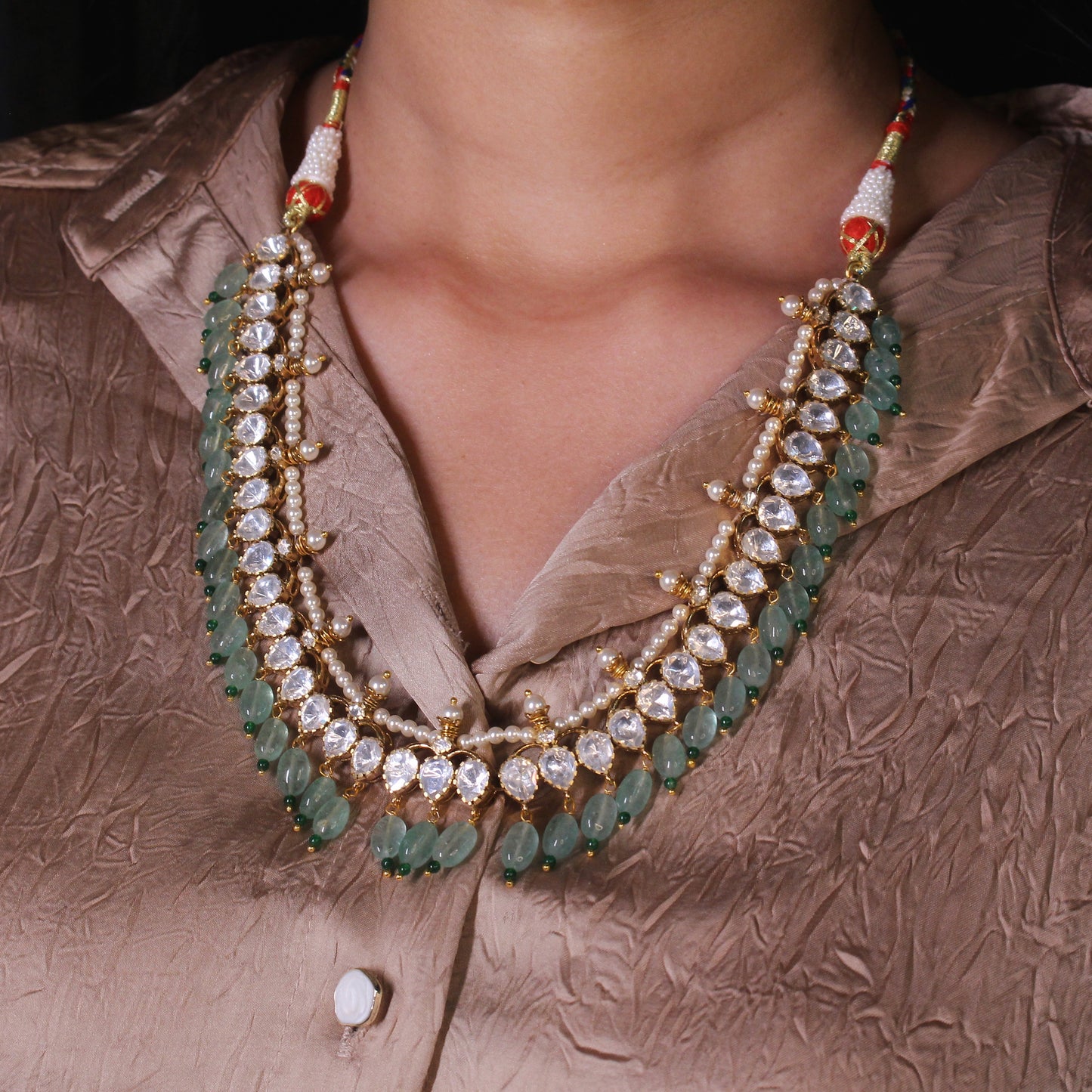 Classic Uncut Polki Bridal Necklace