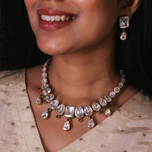 Uncut Polki Necklace Set