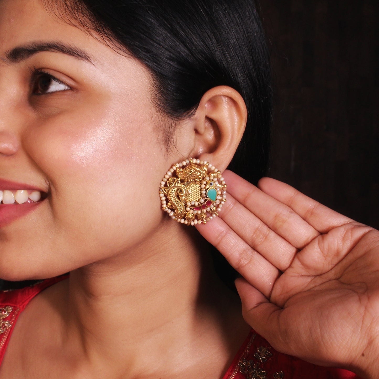 Royal Peacock Heritage Studs