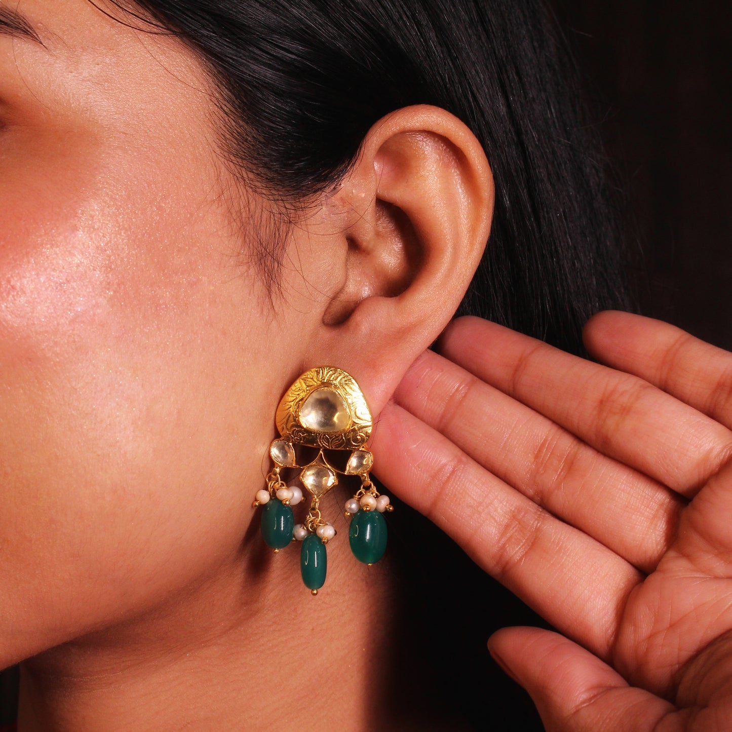 Ethereal Crystal Cascade Earrings