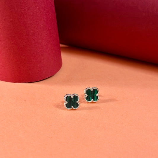 Clove Emerald Studs